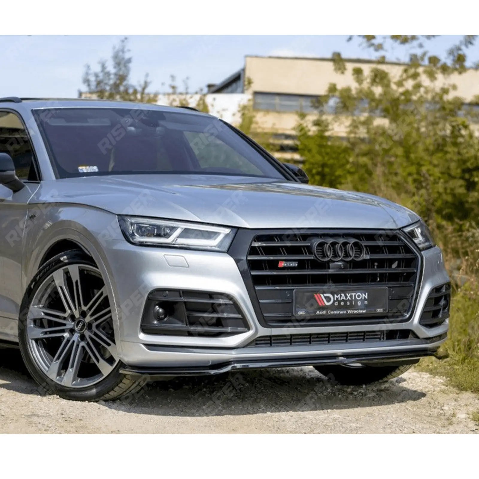AUDI SQ5/Q5 S - LINE MK2 2017+ - MAXTON FRONT SPLITTER - GLOSS BLACK Main image