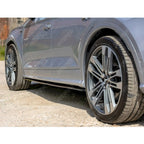 AUDI SQ5/Q5 S-LINE MK2 2017+ - MAXTON SIDE SKIRT DIFFUSERS - GLOSS BLACK - RisperStyling
