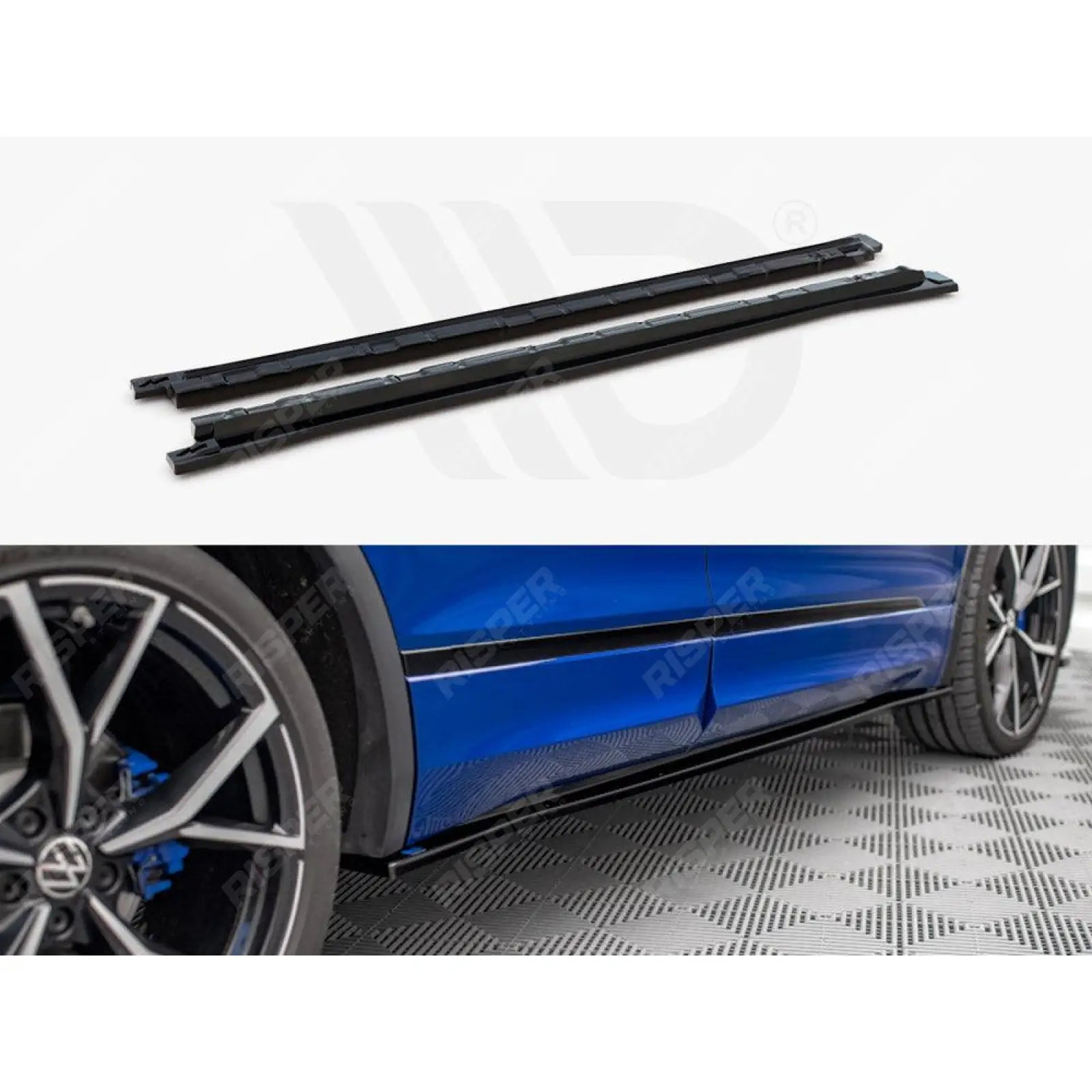 VW TIGUAN R / R-LINE MK2 2020+ - MAXTON SIDE SKIRT SPLITTERS - RisperStyling Main image