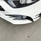 MERCEDES A CLASS AMG LINE 2018-2024 SEDAN / HATCHBACK FRONT CANARDS IN GLOSS BLACK Body Trims