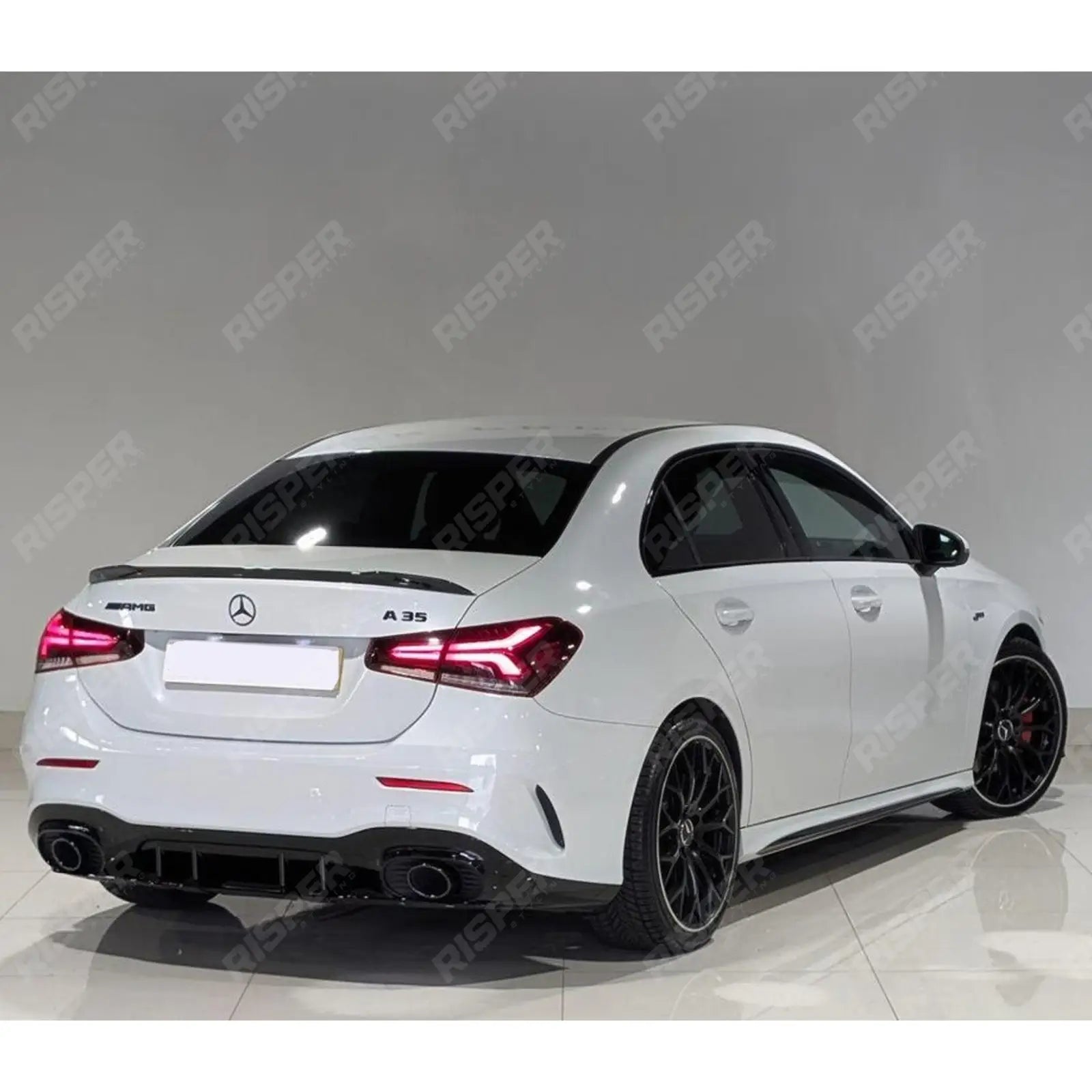 MERCEDES A CLASS SALOON (V177) 2018+ ’A35 A45 AMG STYLE’ REAR BOOT SPOILER IN GLOSS BLACK Spoiler