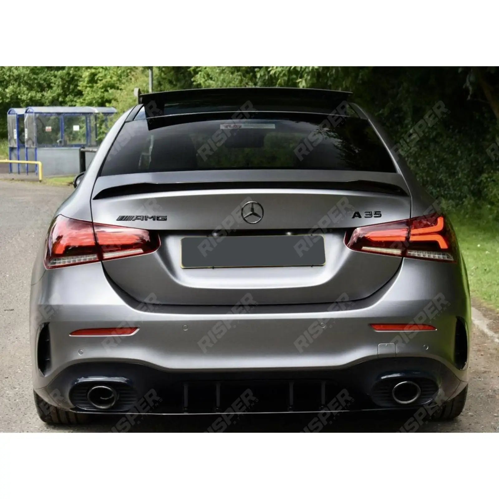 MERCEDES A CLASS SALOON (V177) 2018+ ’A35 A45 AMG STYLE’ REAR BOOT SPOILER IN GLOSS BLACK Spoiler