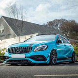 Mercedes A Class W177 2018+ - Front Grill Pan Americana GT - R Style in Gloss Black