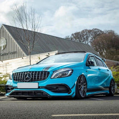 MERCEDES A CLASS W177 F2018+ - FRONT GRILL PANAMERICANA GT-R STYLE - ALL BLACK - RisperStyling