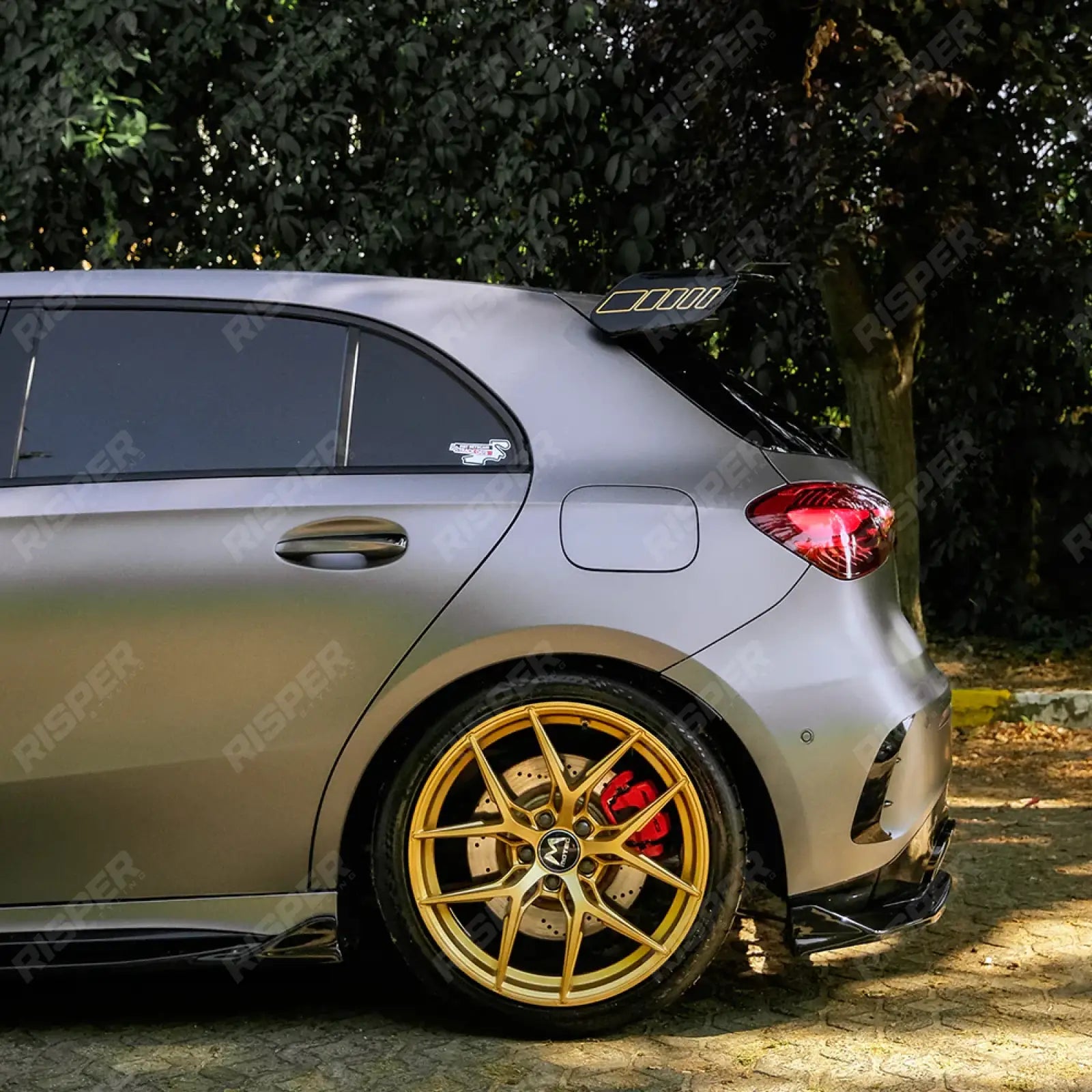 Mercedes A45 W177 2019-2023 & Facelift 2023 On Aero Body Kit In Gloss Black Aero Kit