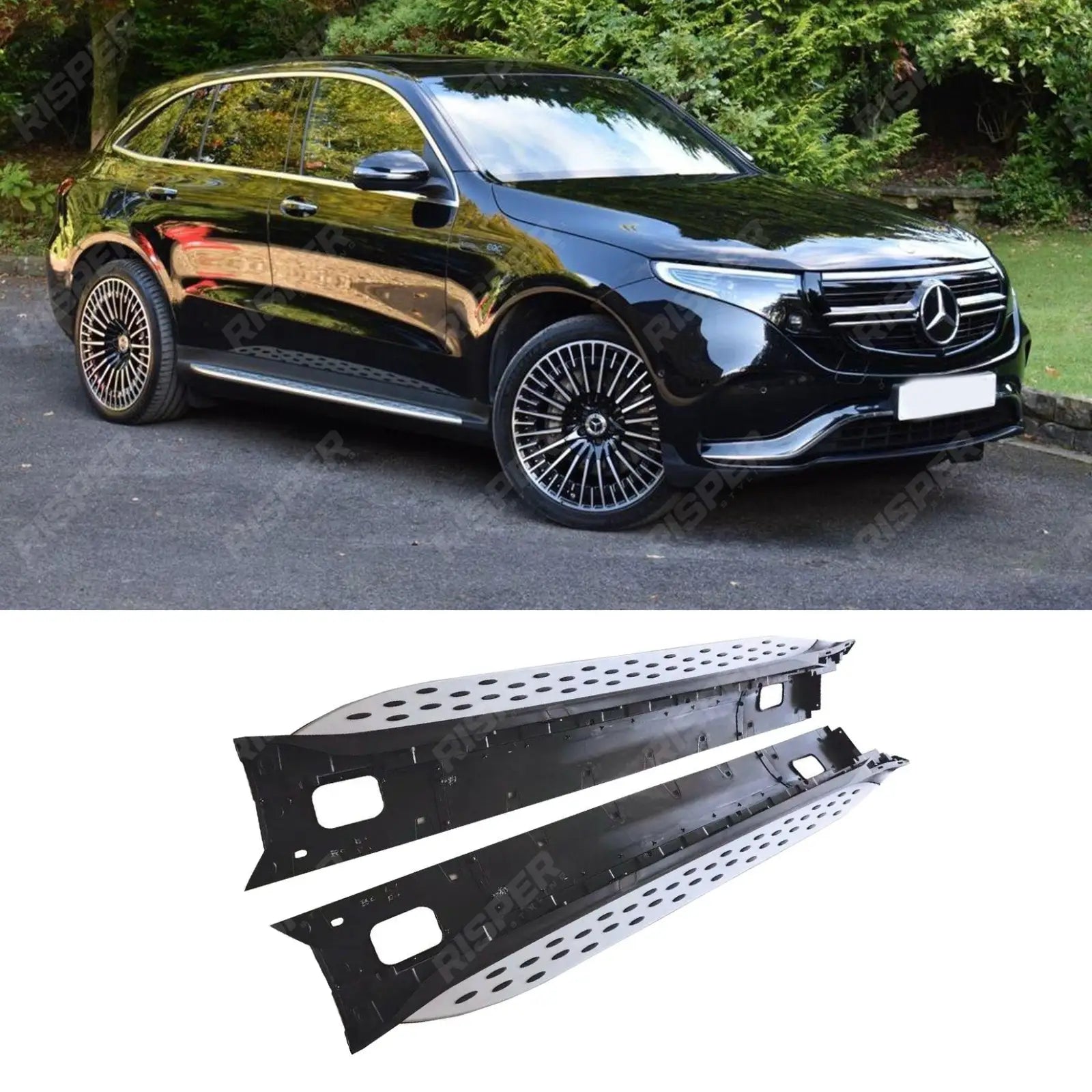 MERCEDES BENZ EQC N293 2019 ON OE STYLE RUNNING BOARDS – SIDE STEPS – PAIR Main image