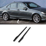 MERCEDES C CLASS W205 15 - 18 / C CLASS W205 18 - 21 RISPER SIDE SKIRT SPLITTERS IN GLOSS BLACK