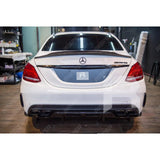 Mercedes C - Class W205 2014 - 2019 PSM Style Ducktail Spoiler In Gloss Black