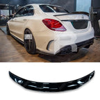 Mercedes C - Class W205 2014 - 2019 PSM Style Ducktail Spoiler In Gloss Black