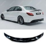 Mercedes C-Class W205 2014-2019 PSM Style Ducktail Spoiler In Gloss Black Spoiler