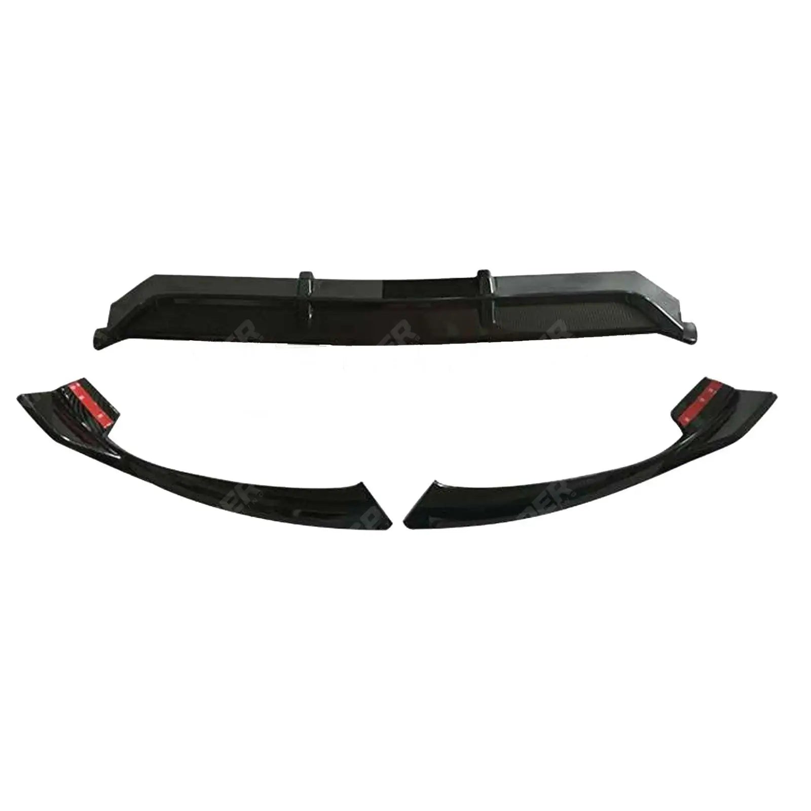 Mercedes C - Class W205 2015 - 2018 'C63S Brabus Style' Front Splitter Lip In Gloss Black