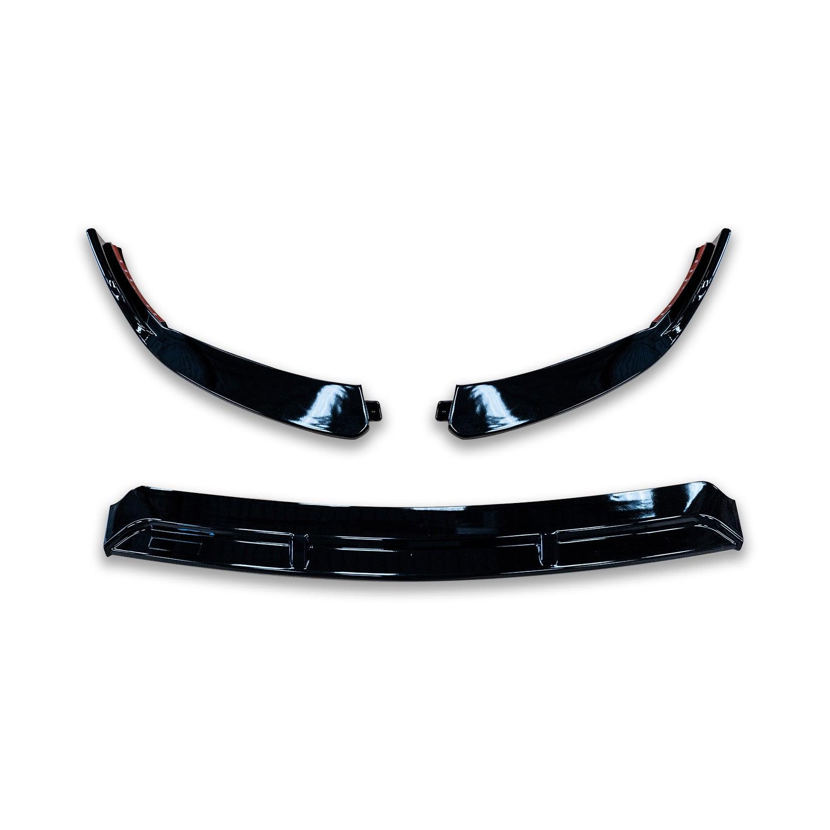 Mercedes C - Class W205 2019 - 2022 Facelift 'C63S Brabus Style' Front Splitter Lip - Gloss Black