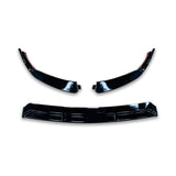 Mercedes C - Class W205 2019 - 2022 Facelift 'C63S Brabus Style' Front Splitter Lip - Gloss Black