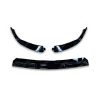 Mercedes C - Class W205 2019 - 2022 Facelift 'C63S Brabus Style' Front Splitter Lip - Gloss Black
