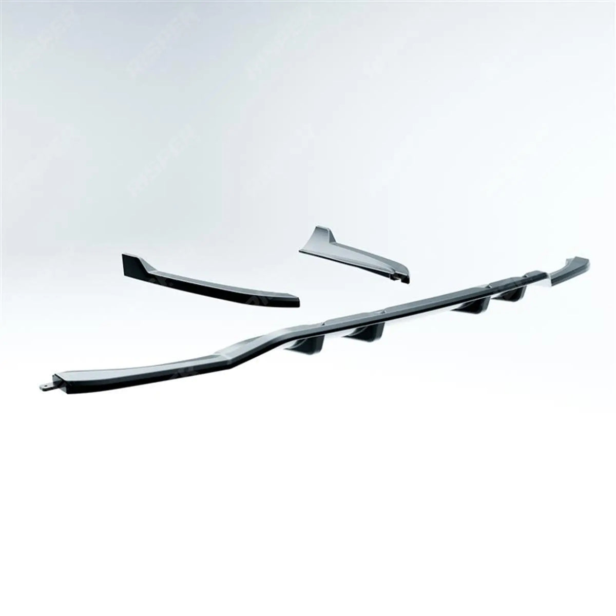 MERCEDES C CLASS W205 AMG LINE 2019-2021 REAR DIFFUSER WITH CORNER SPLITTERS Diffuser