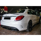 Mercedes C-Class W206 2022+ AMG Style Rear Boot Spoiler In Gloss Black Spoiler