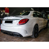 Mercedes C-Class W206 2022+ AMG Style Rear Boot Spoiler In Gloss Black Spoiler