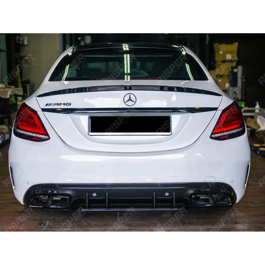 Mercedes C-Class W206 2022+ AMG Style Rear Boot Spoiler In Gloss Black Spoiler
