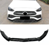 Mercedes C-Class W206 2022+ Brabus Style Front Splitter Lip In Gloss Black Front Splitter