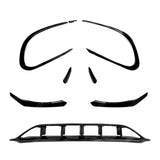 MERCEDES CLA C117 AMG LINE 2016-2019 FRONT SPLITTER LIP WITH CANARDS IN GLOSS BLACK Front Splitter