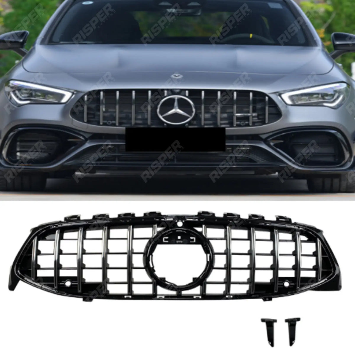 Mercedes CLA C118 2020+ GT Grill In Full Gloss Black Grilles