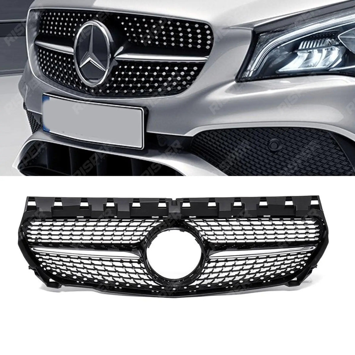 Mercedes CLA W117 2013 - 2015 Front Grill - Diamond Style