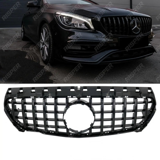 Mercedes CLA W117 2013 - 2015 Front Grill - Panamericana GT - R Style In Black
