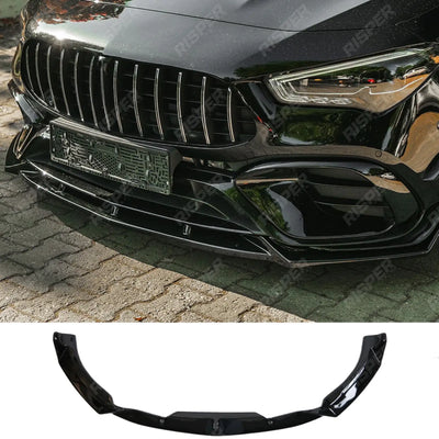Mercedes Cla45 C118 2019-2023 Front Splitter in Gloss Black - Front Splitter