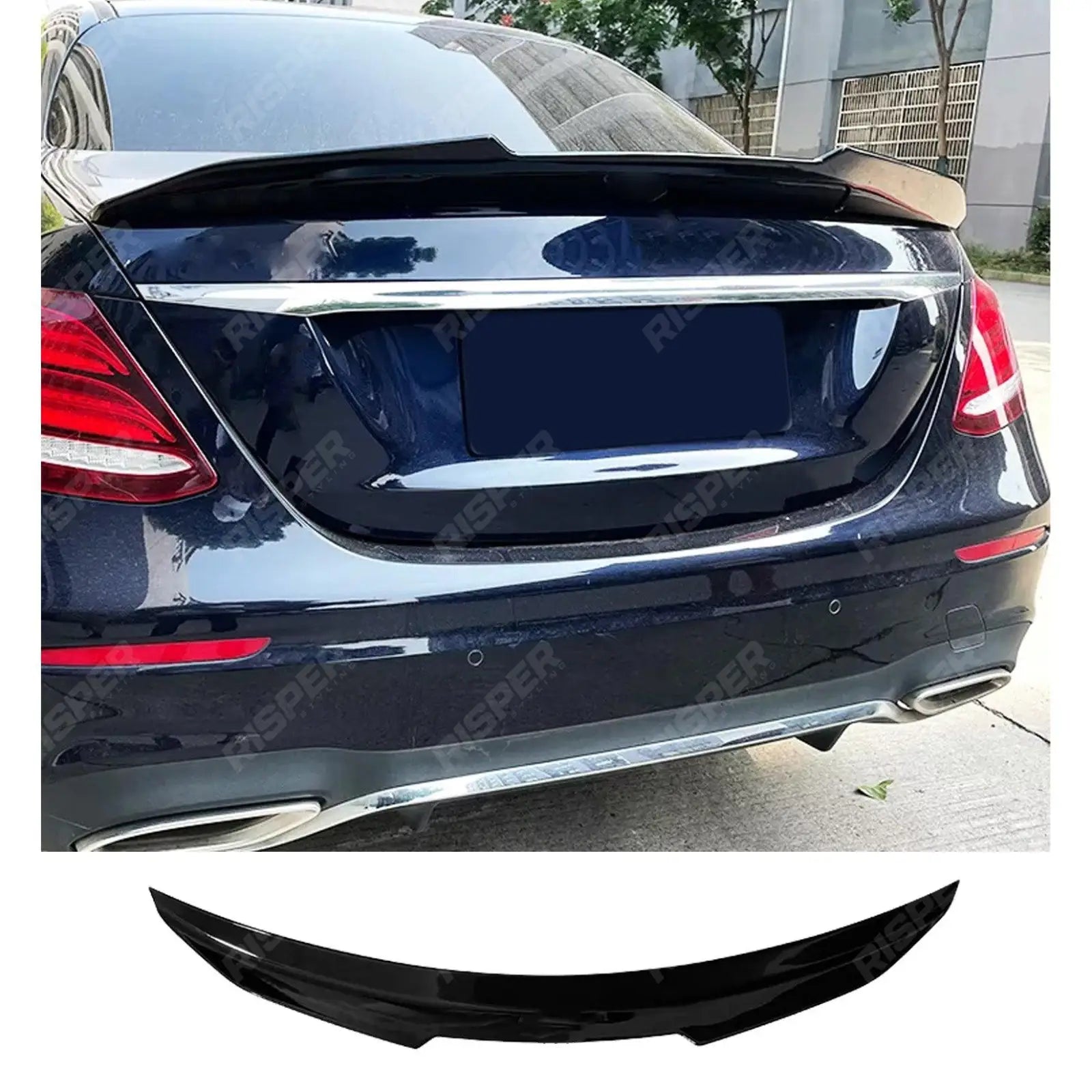 Mercedes E Class W213 2016 - 2020 Gloss Black PSM Duck Tail Spoiler Main image