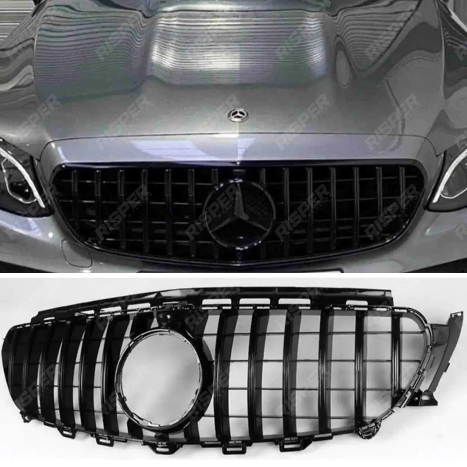 Mercedes E - Class W213 21+ - GT Panamericana Grill In Gloss Black Main image