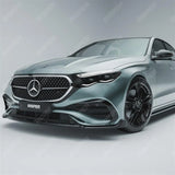 Mercedes E Class W214 2024+ Front Splitter Lip In Gloss Black Front Splitter