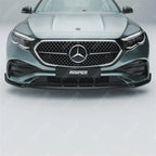 Mercedes E Class W214 2024+ Front Splitter Lip In Gloss Black Front Splitter