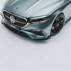 Mercedes E Class W214 2024+ Front Splitter Lip In Gloss Black Front Splitter