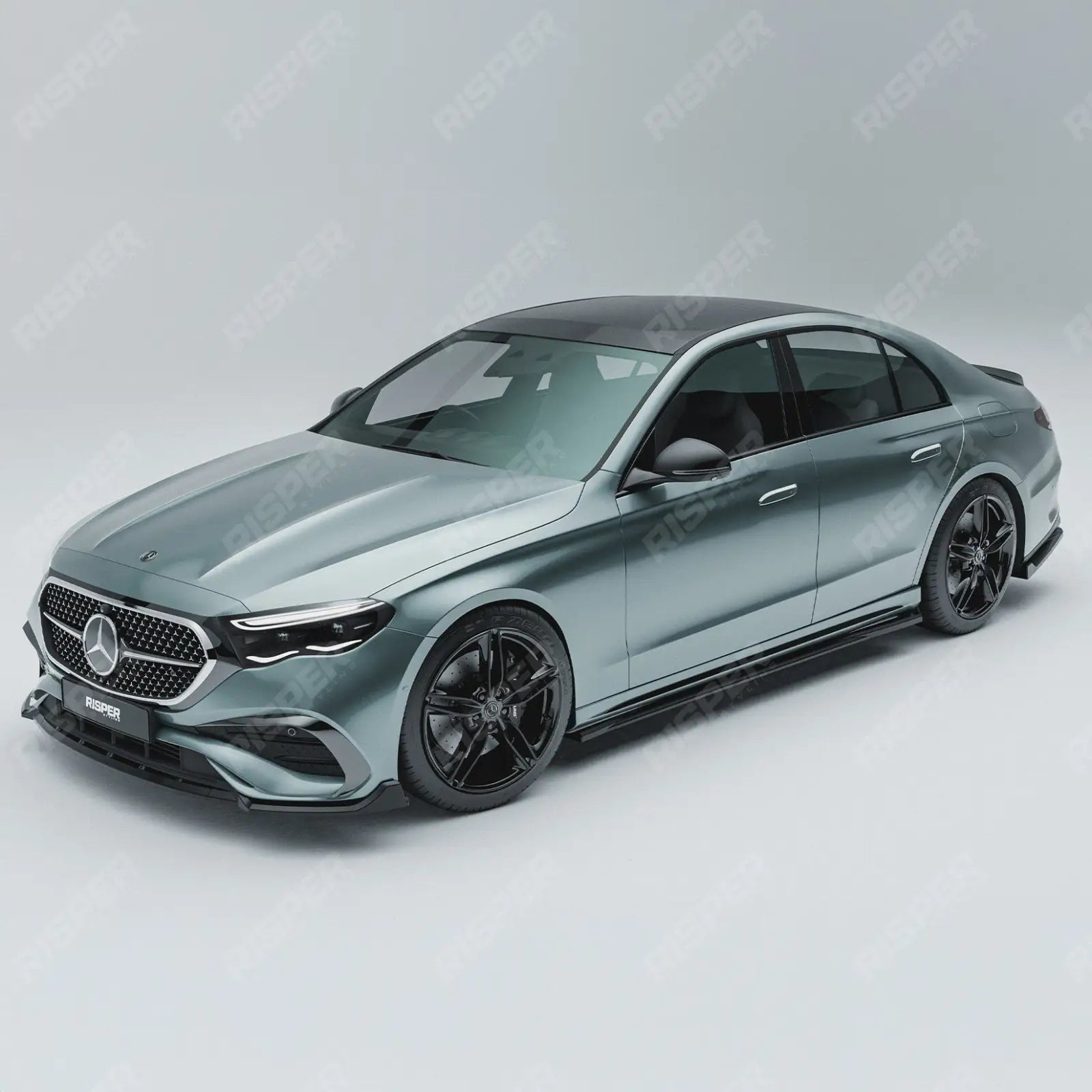 Mercedes E Class W214 2024+ Side Skirt Splitters In Gloss Black Side Skirt Splitters