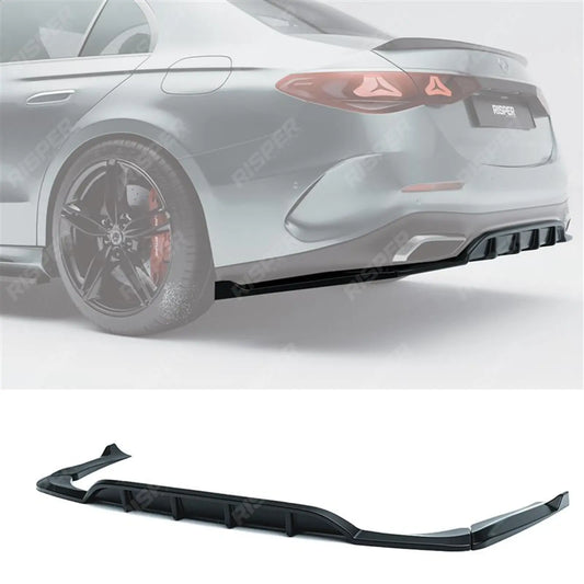 Mercedes E Class W214 AMG Line 2024+ Rear Diffuser With Corner Splitters Diffuser