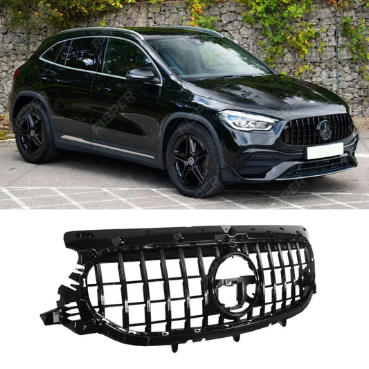 Mercedes GLA X247 2020+ - All Black Panamericana GT - R Style Front Grill