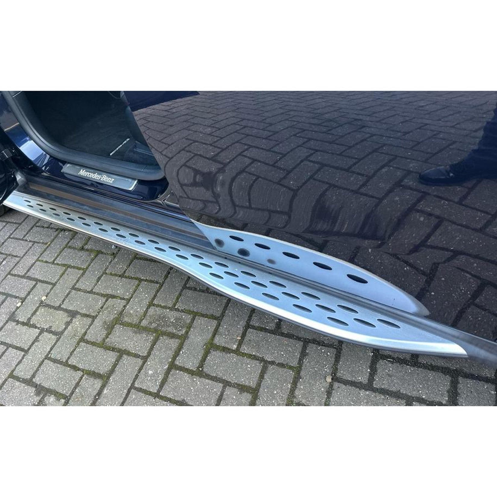 Mercedes GLC 2023 Onwards - Silver Side Step Running Boards
