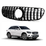 Mercedes Glc X253 2015 - 2019 Panamericana Gt Style Upgrade Front Grill - Gloss Black Grilles