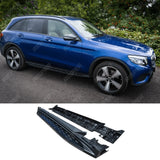 Mercedes GLC X253 2015 - 2022 - OE Style Integrated Side Steps Running Boards In Gloss Black