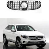 Mercedes Glc X253 2019-2022 - Panamericana Gt Style Upgrade Front Grill - Gloss Black Grilles