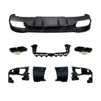 Mercedes GLE W167 2019+ AMG Line Rear Diffuser With Tips In Gloss Black Diffuser