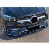 Mercedes GLE W167 C167 2019-2023 AMG Line Pre Facelift Front Splitter In Gloss Black Front Splitter
