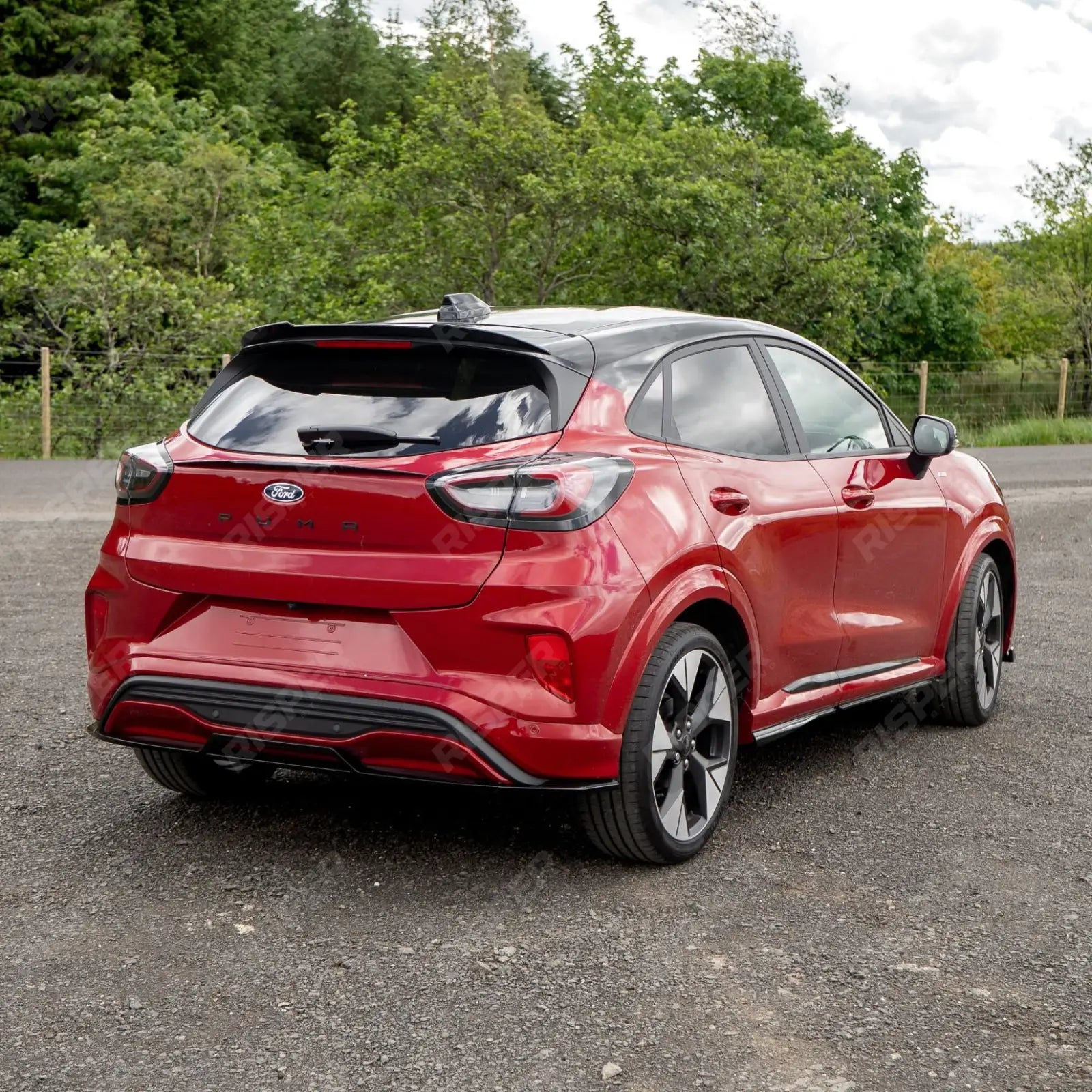 Mid Boot Spoiler In Gloss Black For Ford Puma ST Line & ST Line X 2019+ - Rear Spoilers