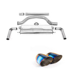Volkswagen Golf MK8 GTi 2020-2024 (245ps) Milltek Sport OPF Back Exhaust System EC Approved - Burnt Titanium Tips