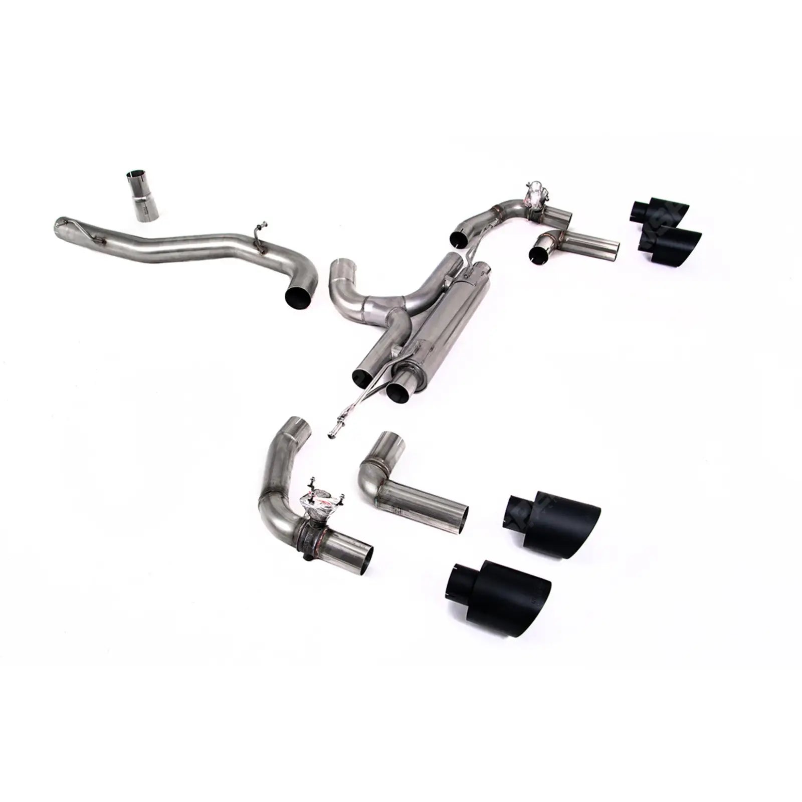 Volkswagen Golf MK8 R 2020-2024 (320ps) Milltek Sport Race OPF Back Exhaust System Race Valved (Loudest) - Cerakote