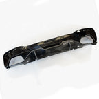 BMW 5 Series M Sport G30 G31 (pre LCI 2017 - 2020) MP Rear Diffuser - Dual Exit Gloss Black & Carbon Look