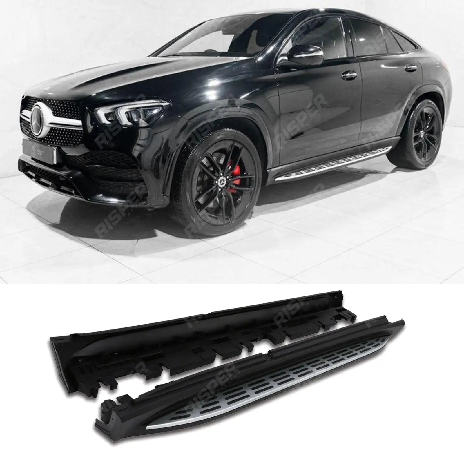 MERCEDES BENZ GLE COUPE C167 2020 ON OE STYLE RUNNING BOARDS – SIDE STEPS – PAIR Main image