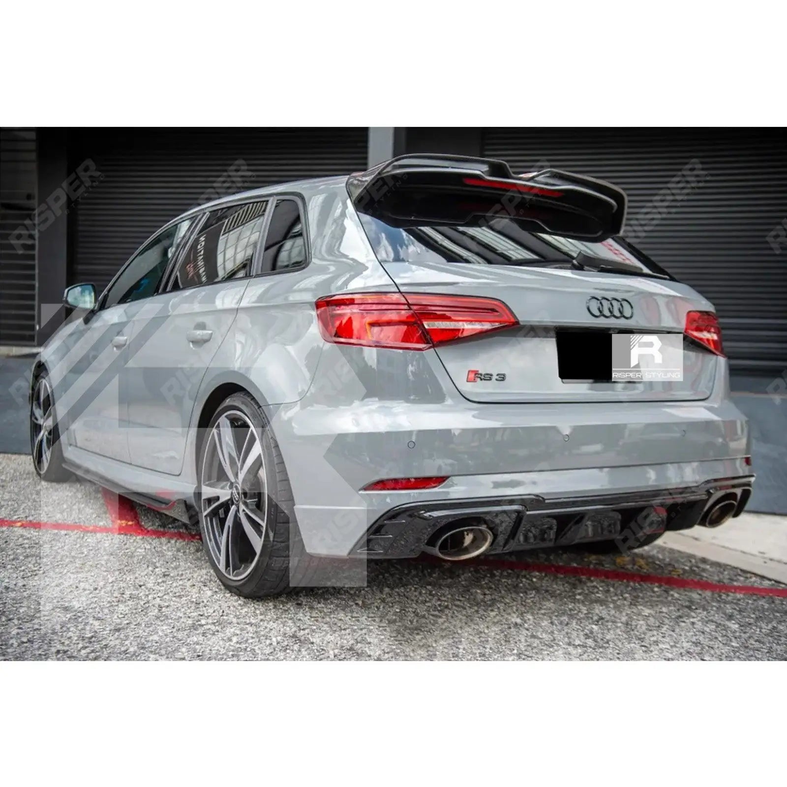 Oettinger Style Gloss Black Rear Spoiler For Audi A3 8V Hatch 2014-2020 Secondary image