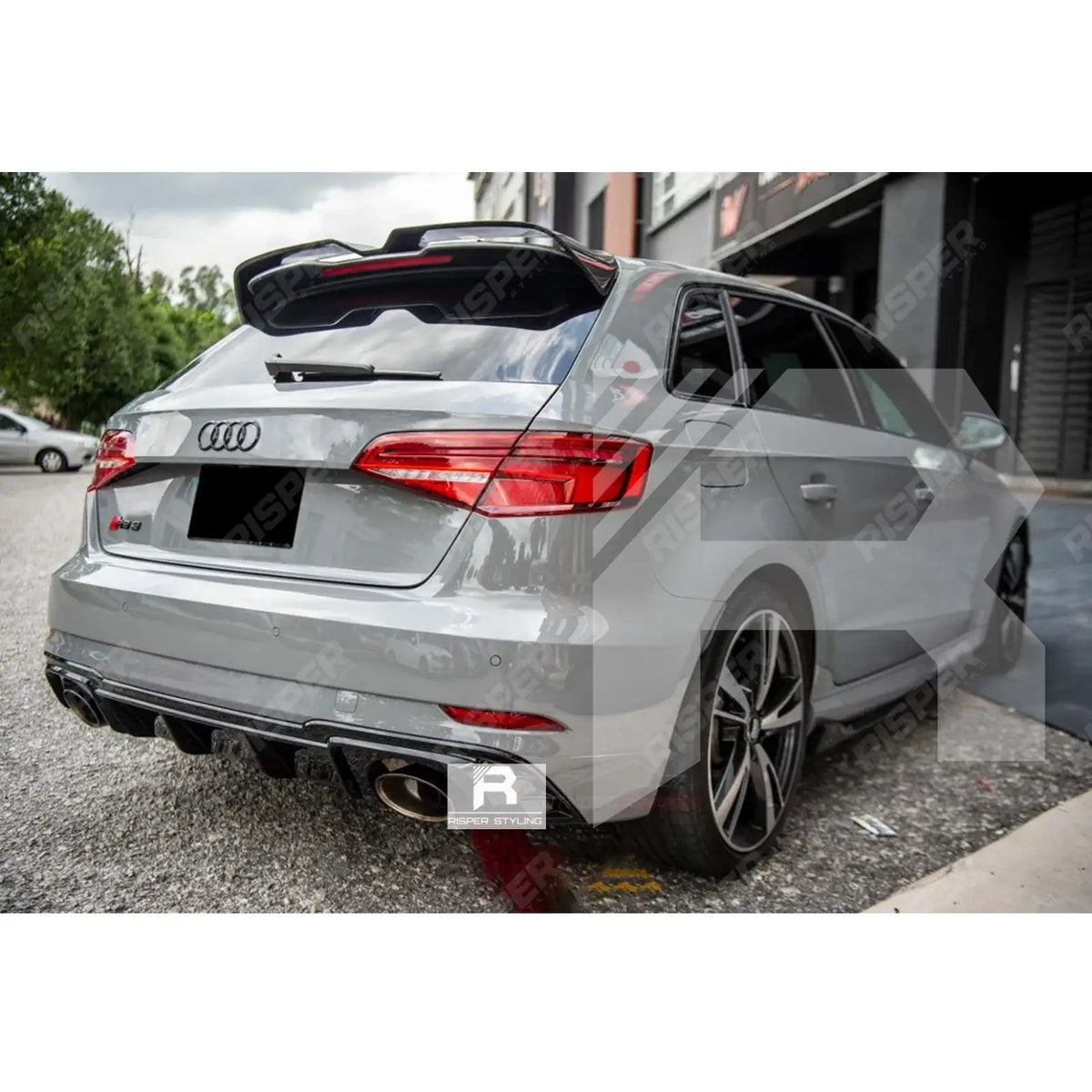 Audi A3 8V Hatch 2014 - 2020 Oettinger Style Gloss Black Rear Spoiler Main image