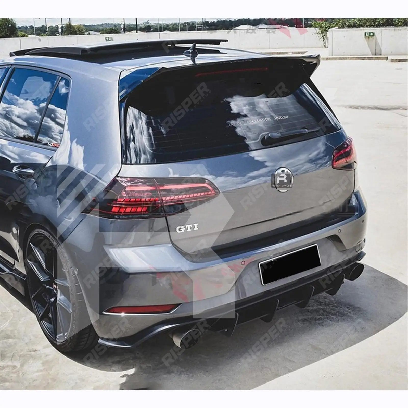 Volkswagen Golf MK7/7.5 GTI/GTD/R/R - Line 2012 - 2020 - Osir Style Rear Spoiler in Gloss Black